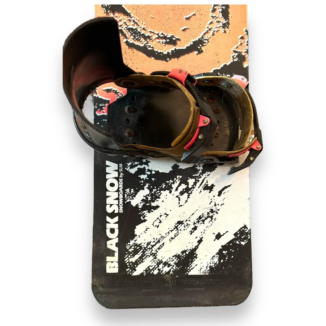 Vintage SLM Black Snowboard 1980s-1990s | Courage Ski & Board