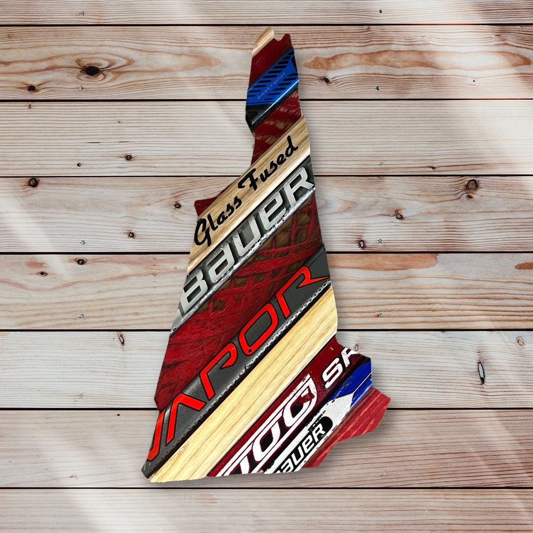 New Hampshire State of Hockey Sign | Salvaged Hockey Sticks | Distress ...